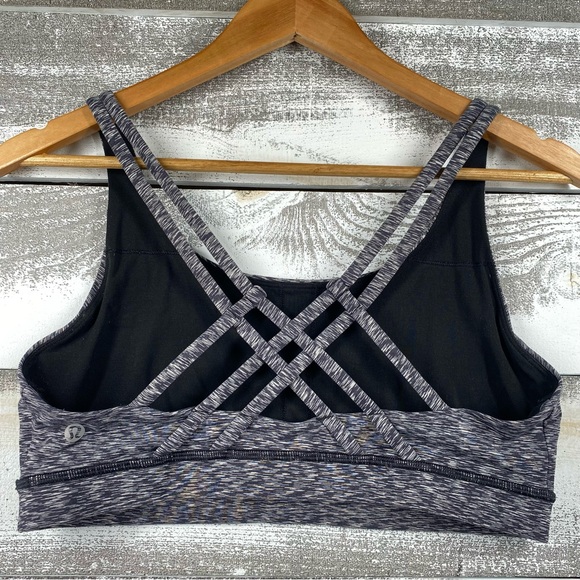 lululemon athletica Other - Lululemon Athletica Wee Space Stripe Strappy Sports Bra Black